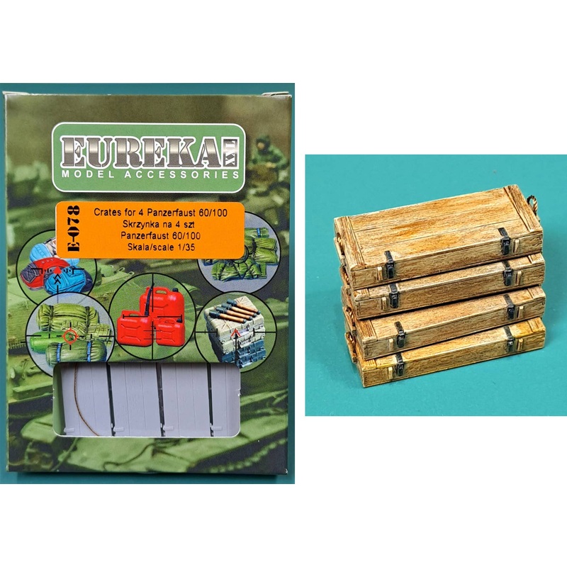 1/35 WWII German Panzerfaust 60/100 Wooden Box Set (4 Pieces)