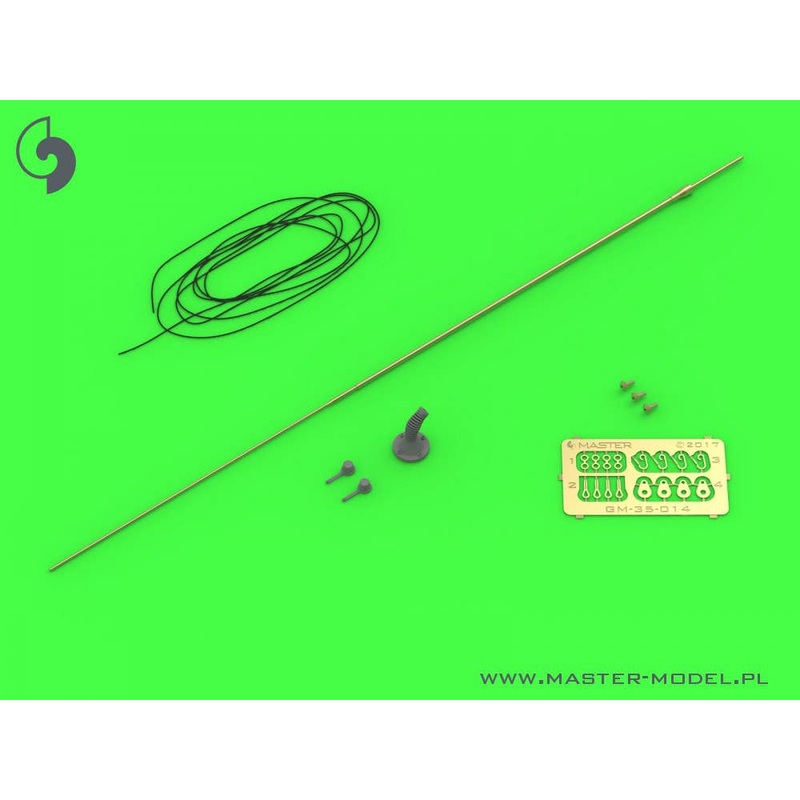 1/35 Current Use Komrod VHF3088VM Antenna Inclined Type for Poland KTO Rosomak Infantry Fighting Vehicle (1pc)