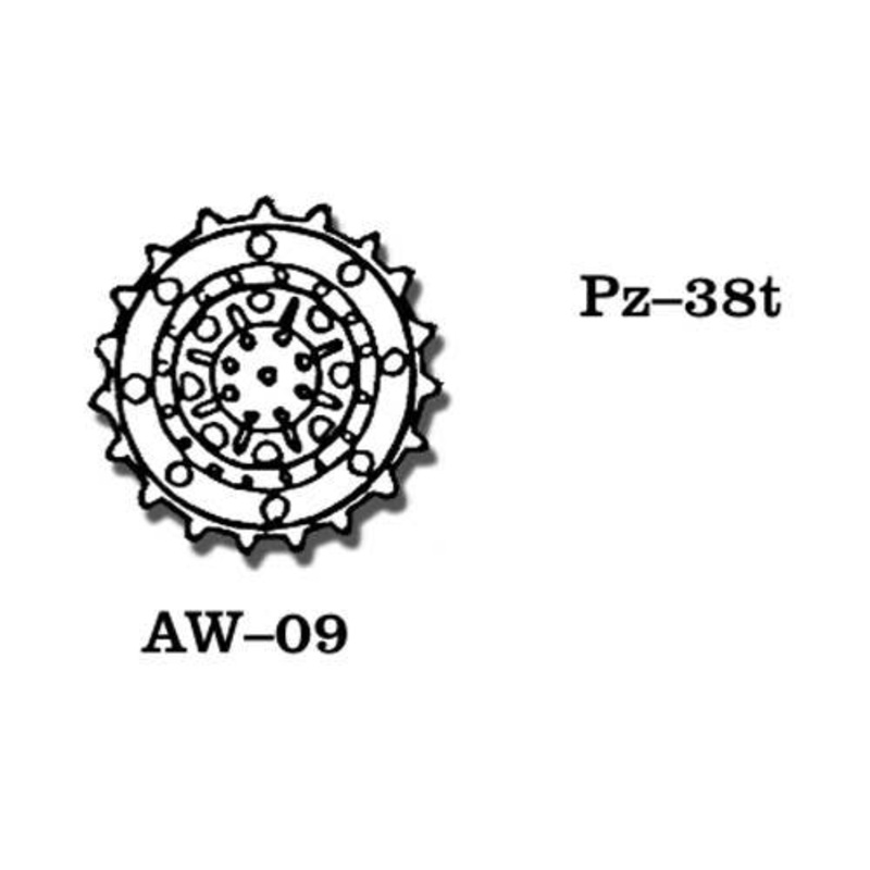 1/35 Panzer 38(t) Metal Wheels