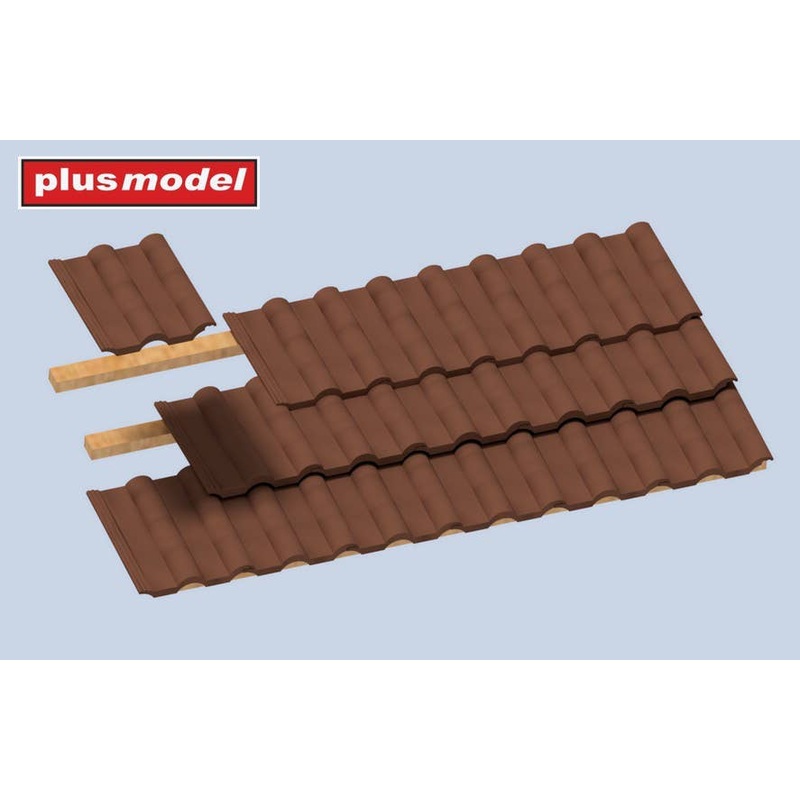 1/35 Roof tiles corrugated 84 pcs