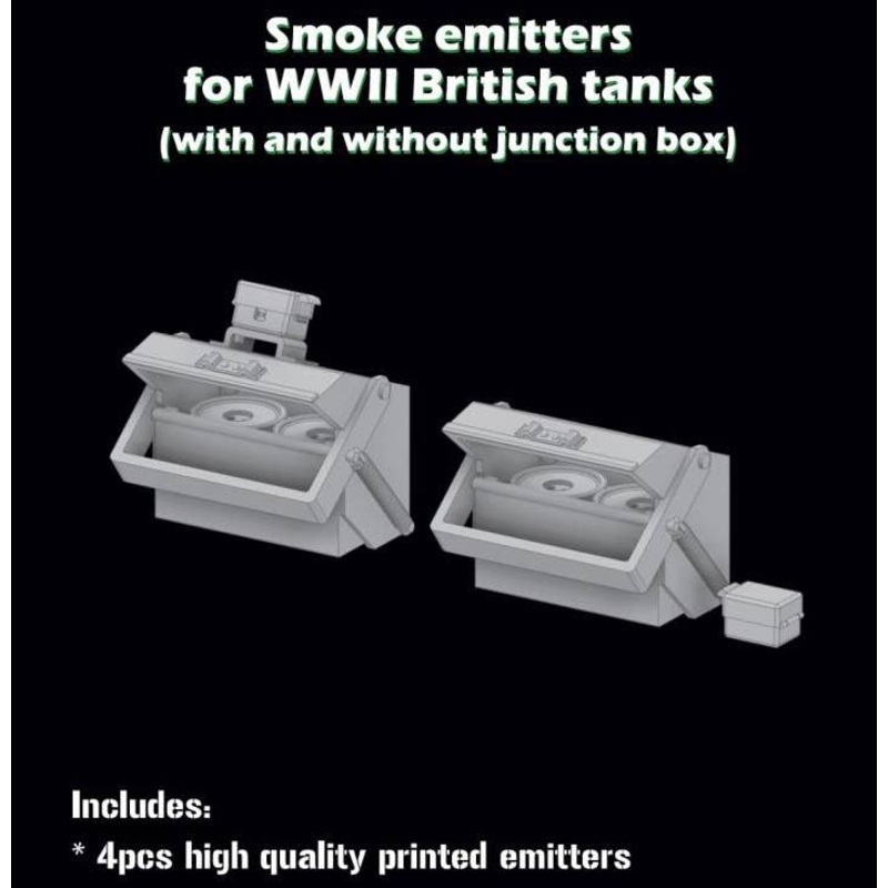 1/35 Smoke emitters for WW II British tanks