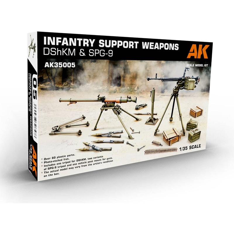 1/35 Soviet Infantry Support Weapon DShKM & SPG-9 Set