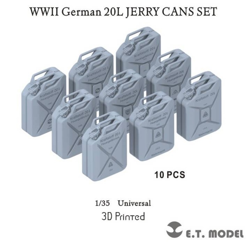 1/35 WW.II German 20L Jerry Can Set (Compatible with Each Company's Kit)