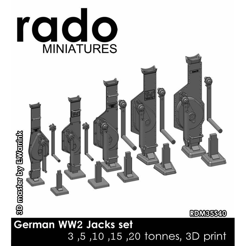 1/35 WWII German Jack Set (3/5/10/15/20 Ton Types)