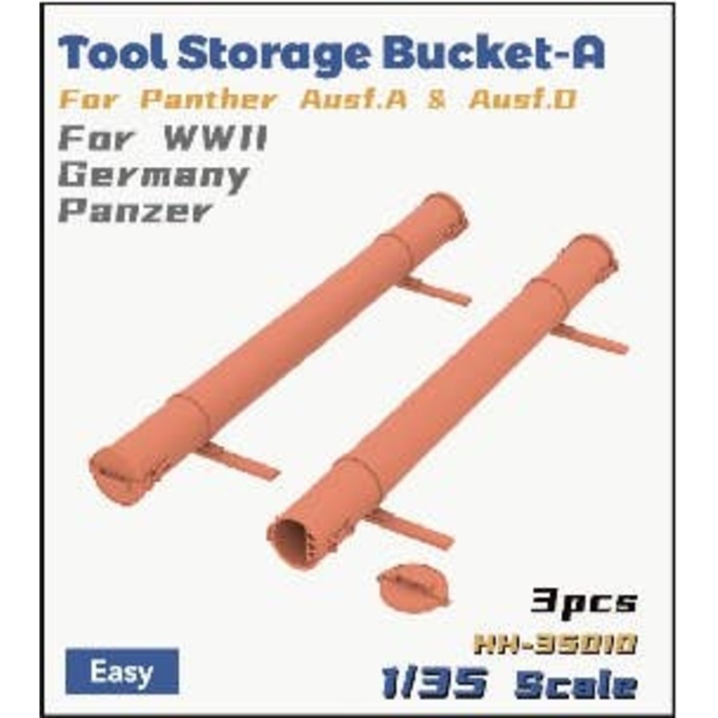 1/35 WWII German Tank Tool Storage Bucket Set A