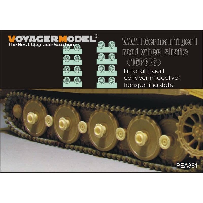 1/35 WWII German Tiger I Road Wheel Shafts For All