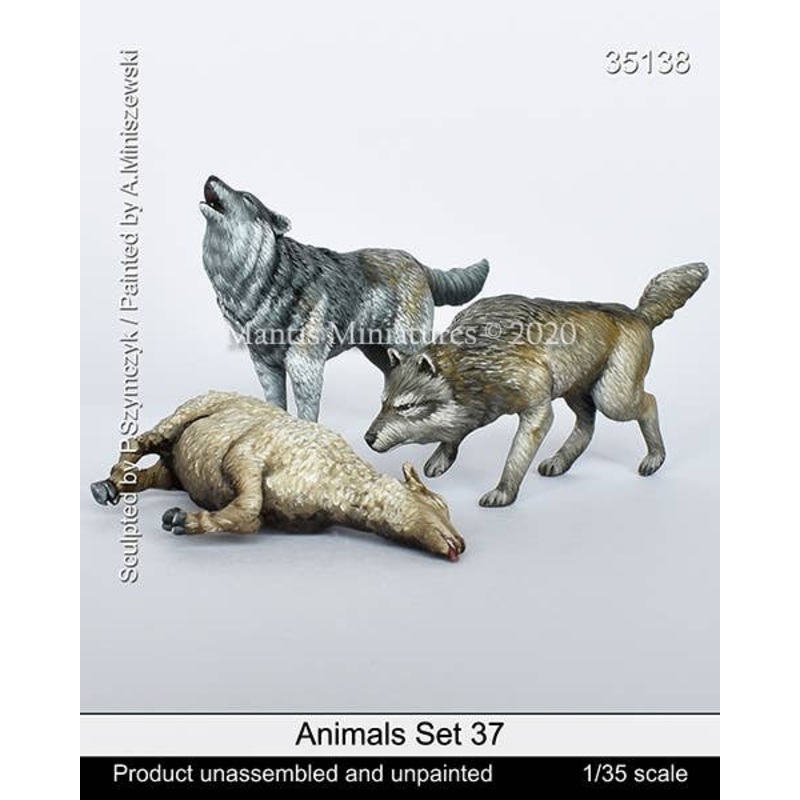 1/35 Animal Set 37 The Wolf's Turn That Killed The Prey