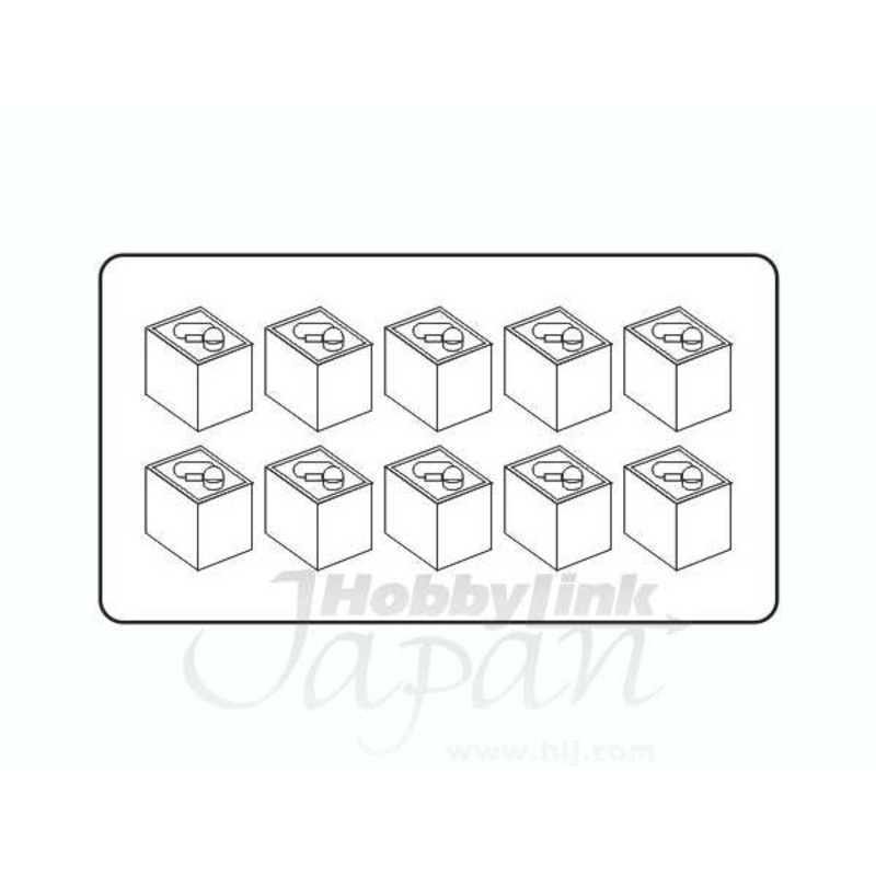 1/35 German oil cans WW I 10 pcs