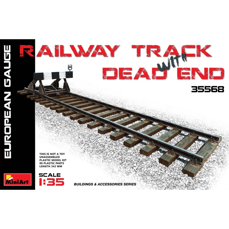 1/35 Railway Track with Dead End