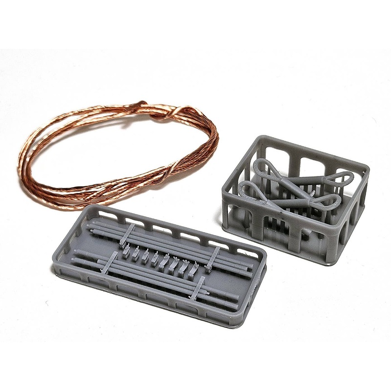 1/35 Towing Cable Set for WWII German King Tiger Heavy Tank (with Holder / Cleaning Rod)