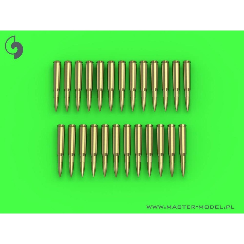 1/35 WWII / Current Use America Browning .50 Caliber (12.7mm) Machine Gun Cartridges (25 Pieces)