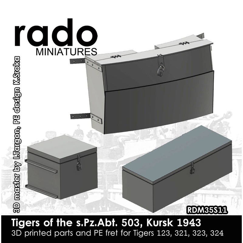 1/35 WWII German 503rd Heavy Tank Battalion Tiger I Heavy Tank Accessory Set 1943 Kursk