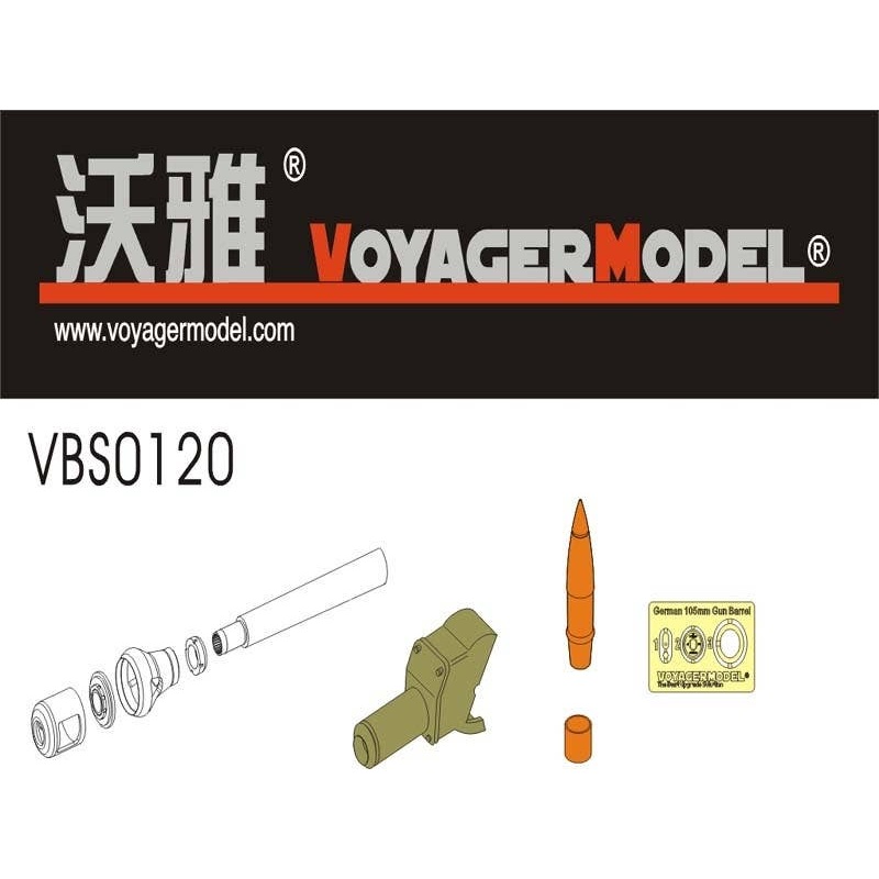 1/35 WWII German Pz.Sfl.Ivb 10.5cm le.FH.18/1 Barrel w/ Mantlet (For Dragon)