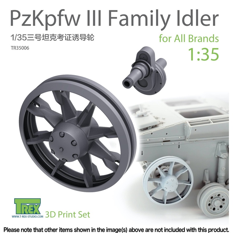 1/35 Induction Wheel Set for Panzer III Tanks (Compatible with Panzer III Tank Models of Each Company)
