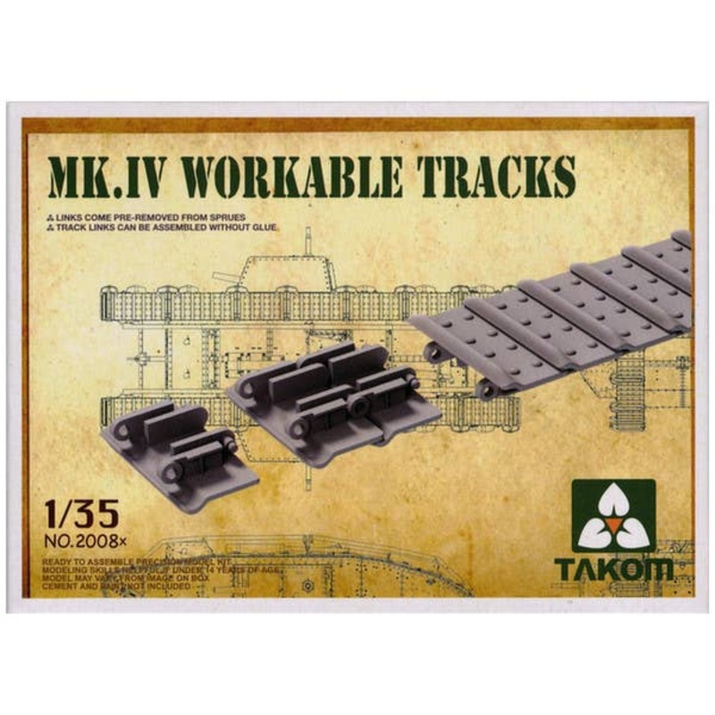 1/35 Mari IV Workable Tracks (for MK.II/MK.IV/MK.V/MK.IV Tadpole/ Whippet)