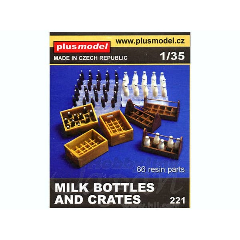 1/35 Milk Bottles and Crates