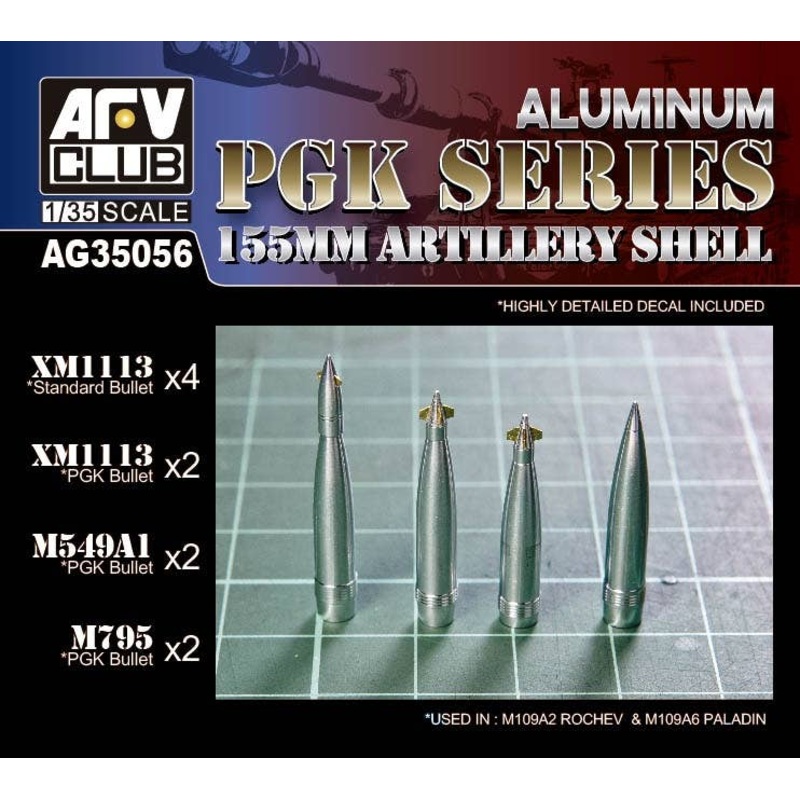1/35 PGK (Precision Guidance Kit) 155mm Cannonball Set Made of Brass