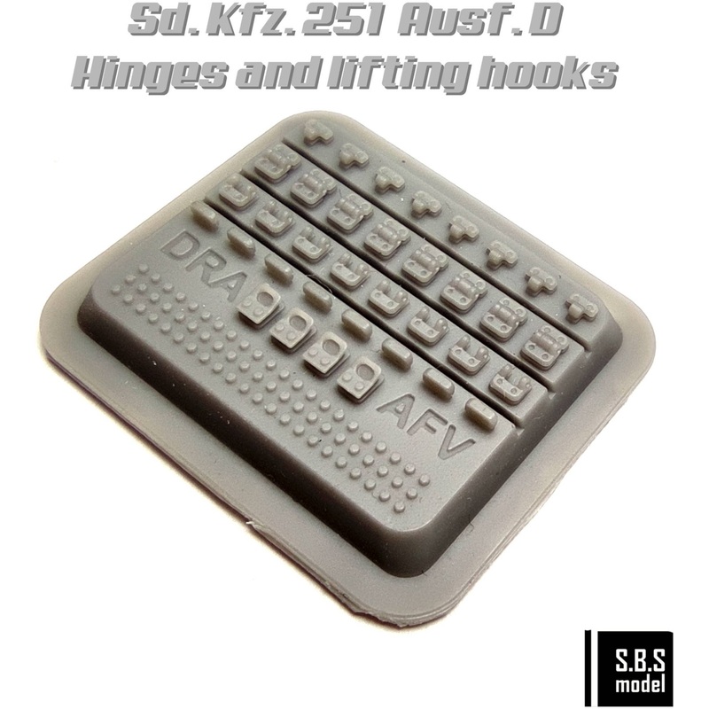 1/35 Sd.Kfz 251 Ausf D hinges and lifting hooks