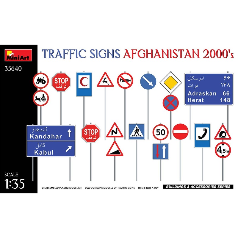1/35 Traffic Signs Afghanistan 2000s