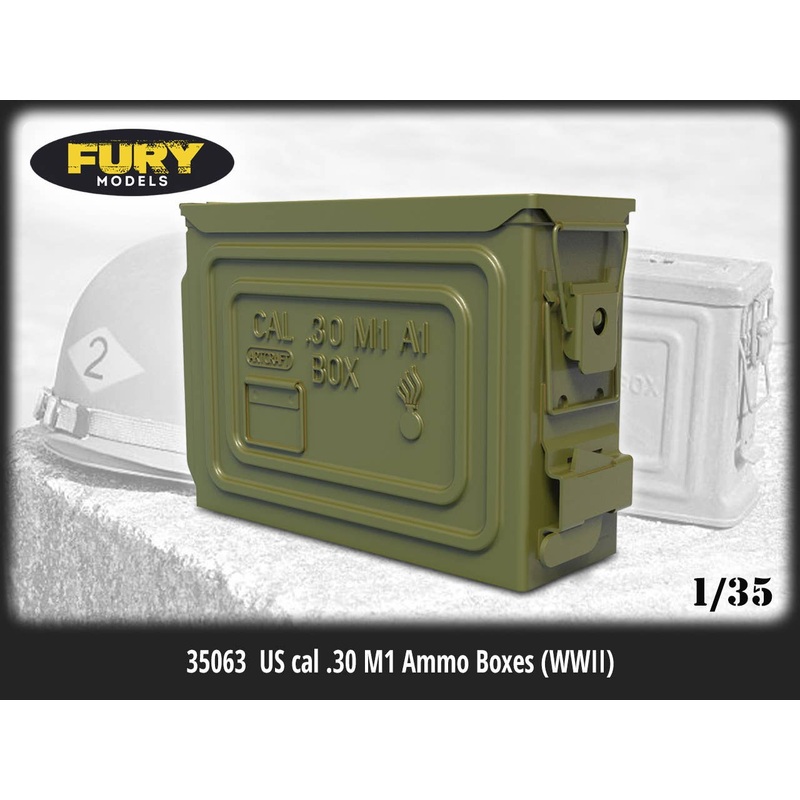 1/35 US cal.30 M1 Ammo Boxes (WWII) 6 pcs.