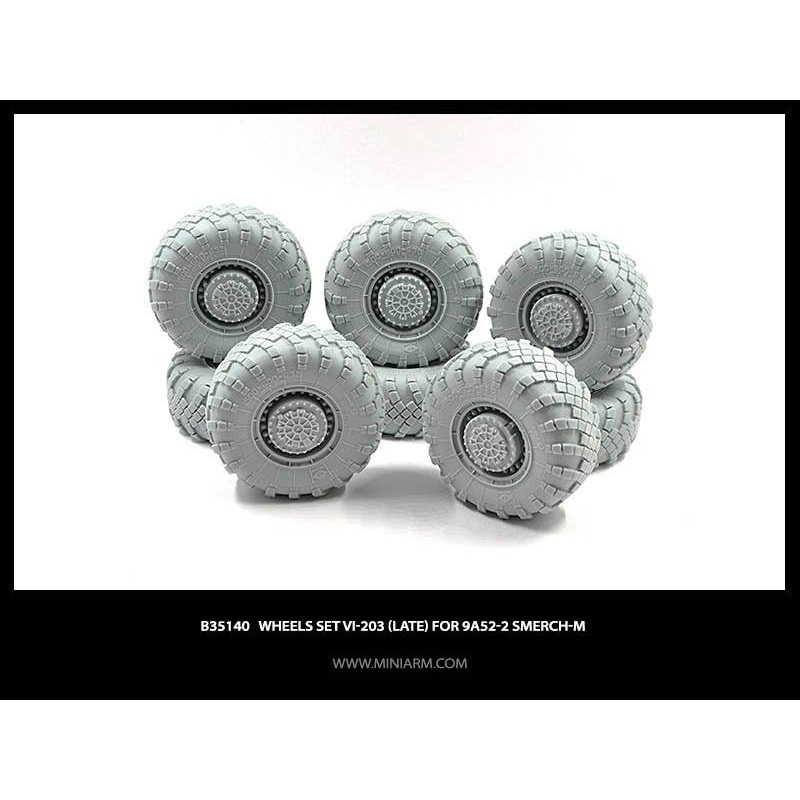 1/35 Wheels set Vi-203 (late) for 9A52-2 Smerch-M