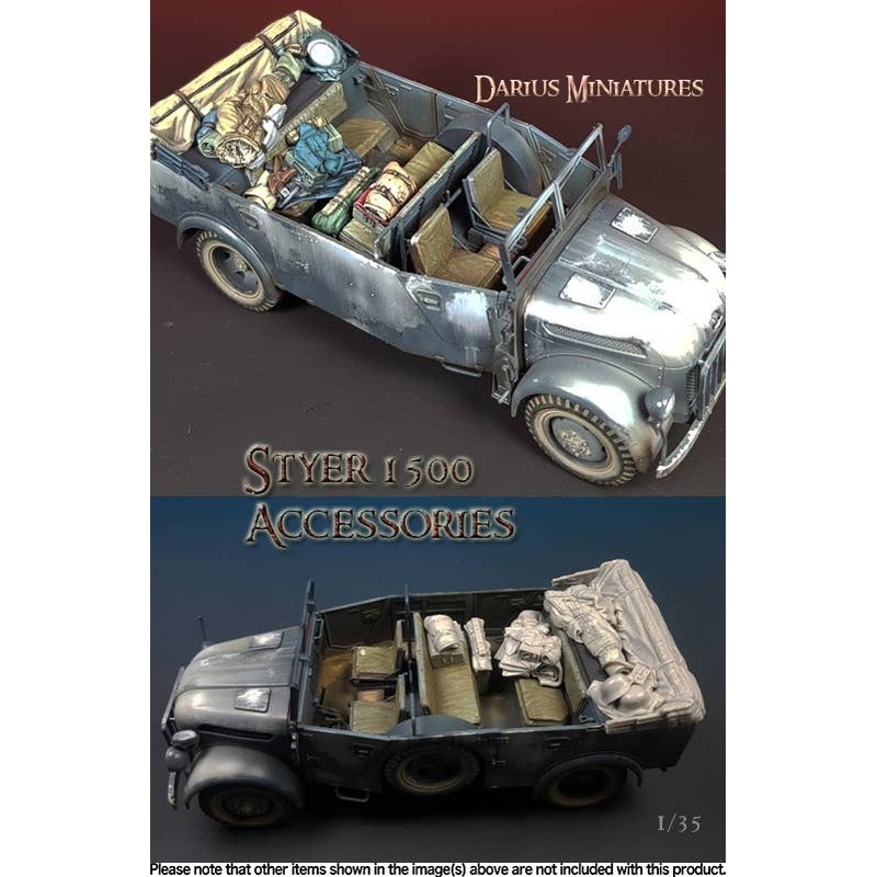 1/35 WW.II Accessories In-vehicle Equipment Set for German Steyr 1500