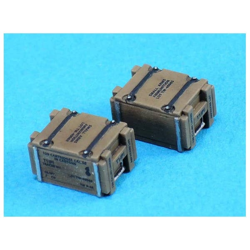 1/35 WWII Cal.50 Wooden Ammo Crate Set