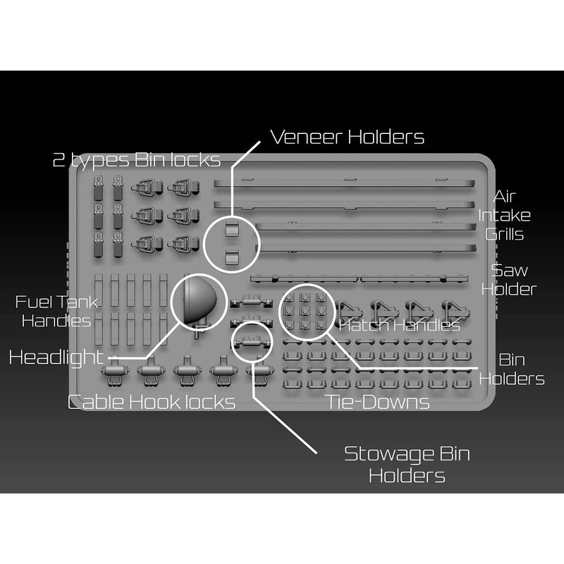 1/35 WWII Russian/Soviet T-34-76 / T-34-85 Tank Detail Set