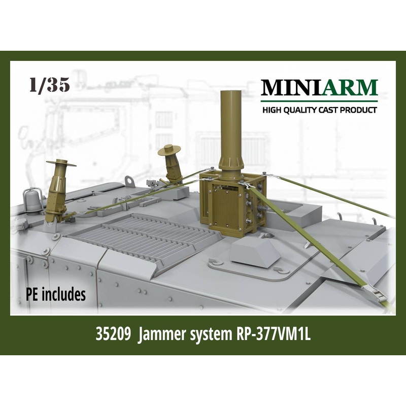 1/35 Current Russian Federation Army Rp-377Vm1L Radio Interference System With Etched Parts