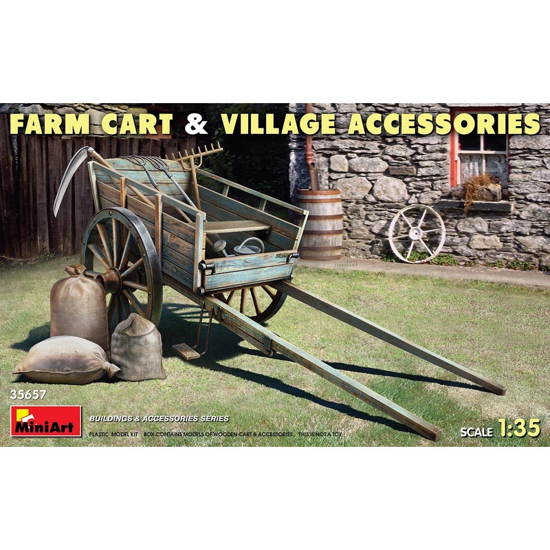 1/35 Farm Cart/w Village Accessories