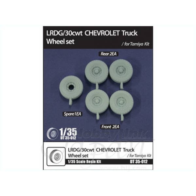 1/35 LRDG/30cwt Chevrolet Truck Wheel Set (for Tamiya)