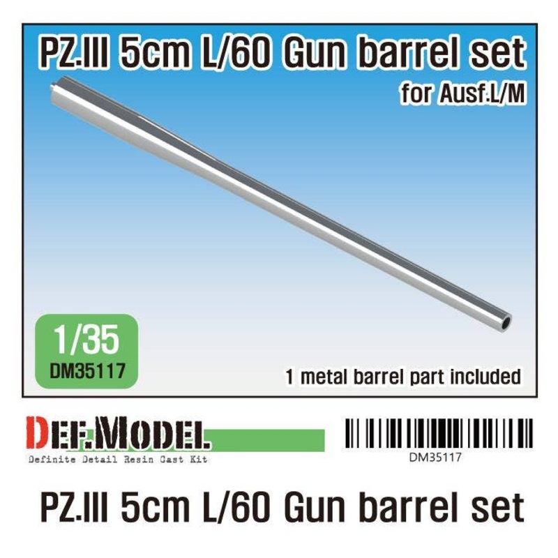 1/35 Pz.III 5cm L60 Barrel For Ausf.L/M