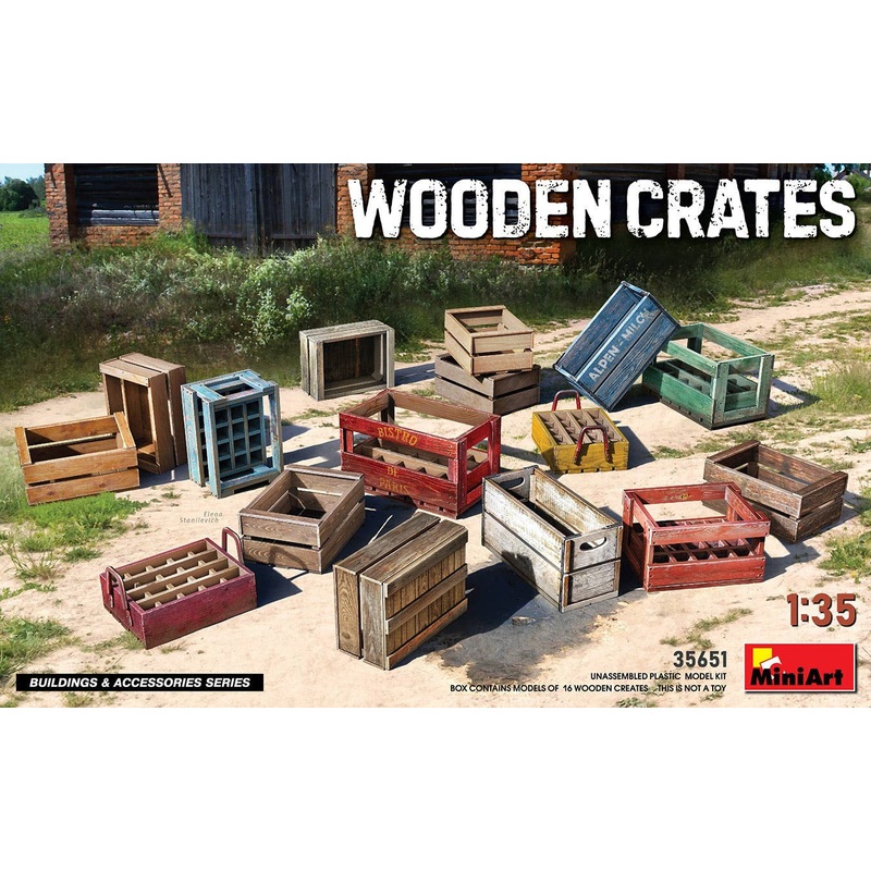 1/35 Wooden Crates
