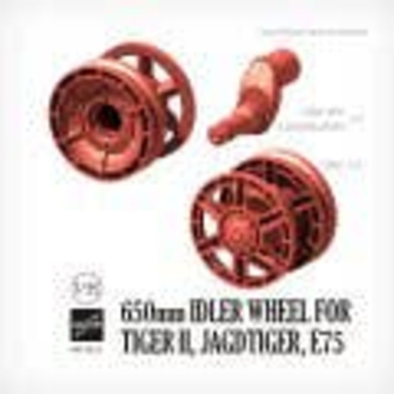 1/35 WWII German King Tiger Heavy Tank / Jagdtiger Tank Destroyer / E75 Heavy Tank 650mm Diameter Idler Wheel