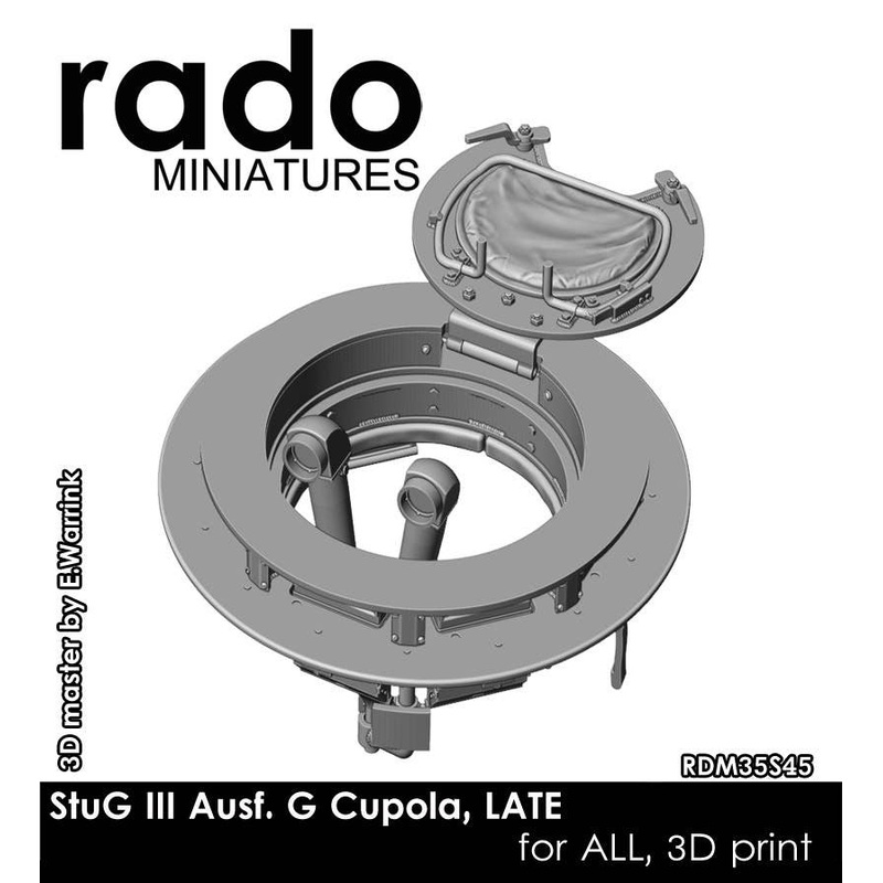 1/35 WWII German Late Type Cupola for StuG III/IV and Panzer IV Observation Tank Ausf.J with