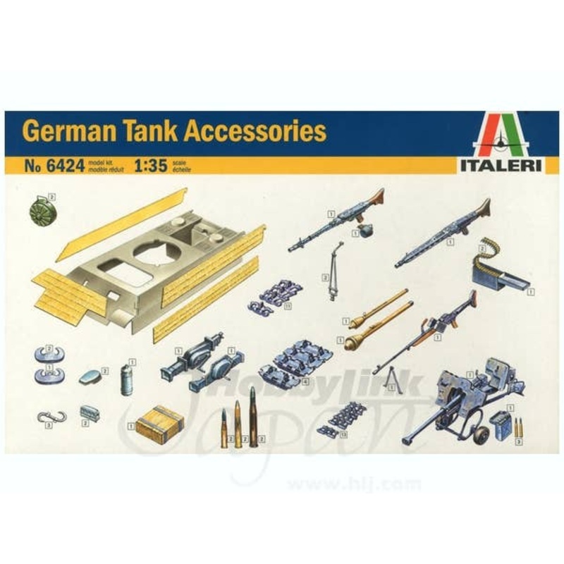 1/35 WWII German Tank Accessory Set