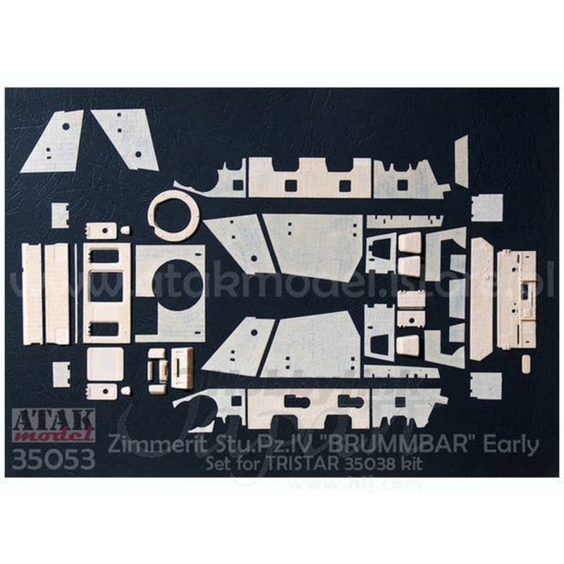 1/35 Zimmerit Sd.Kfz.166 Sturmpanzer IV Brummbar Early Production (for Tristar 35038)