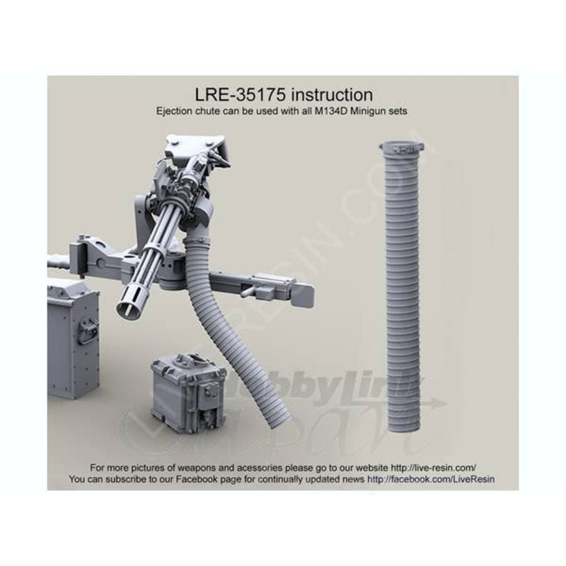 1/35 Ammo Casing Ejection Chute Extension Set