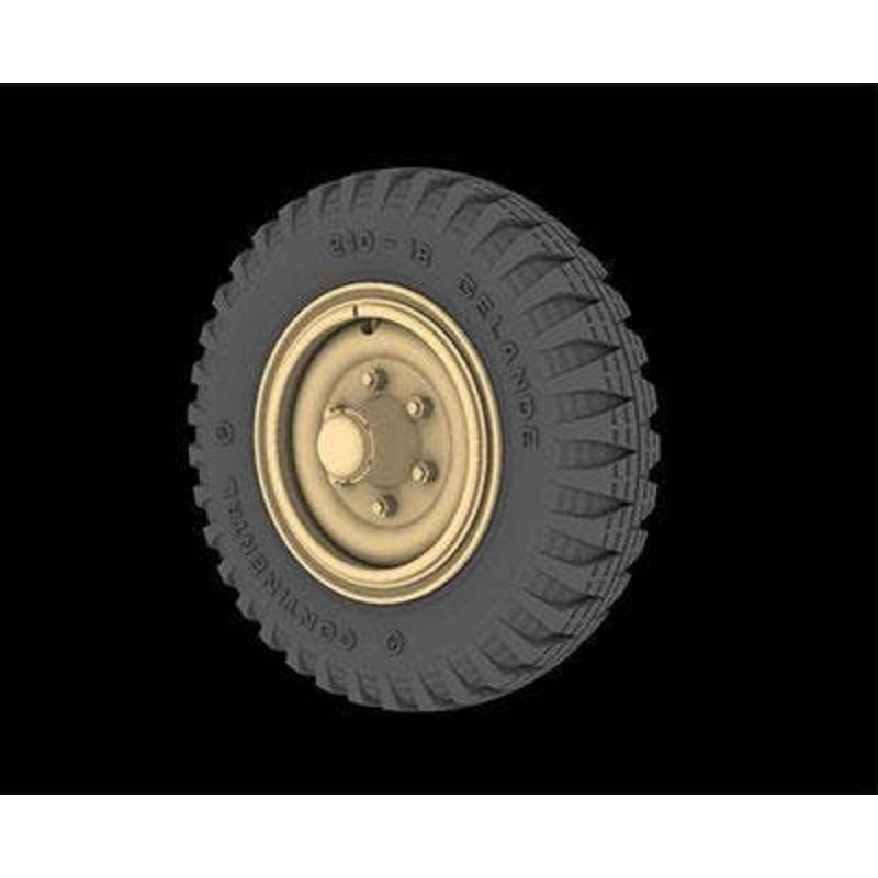 1/35 German 5-ton Half-track Sd.kfz.6 Front Wheel (for Wasteland)