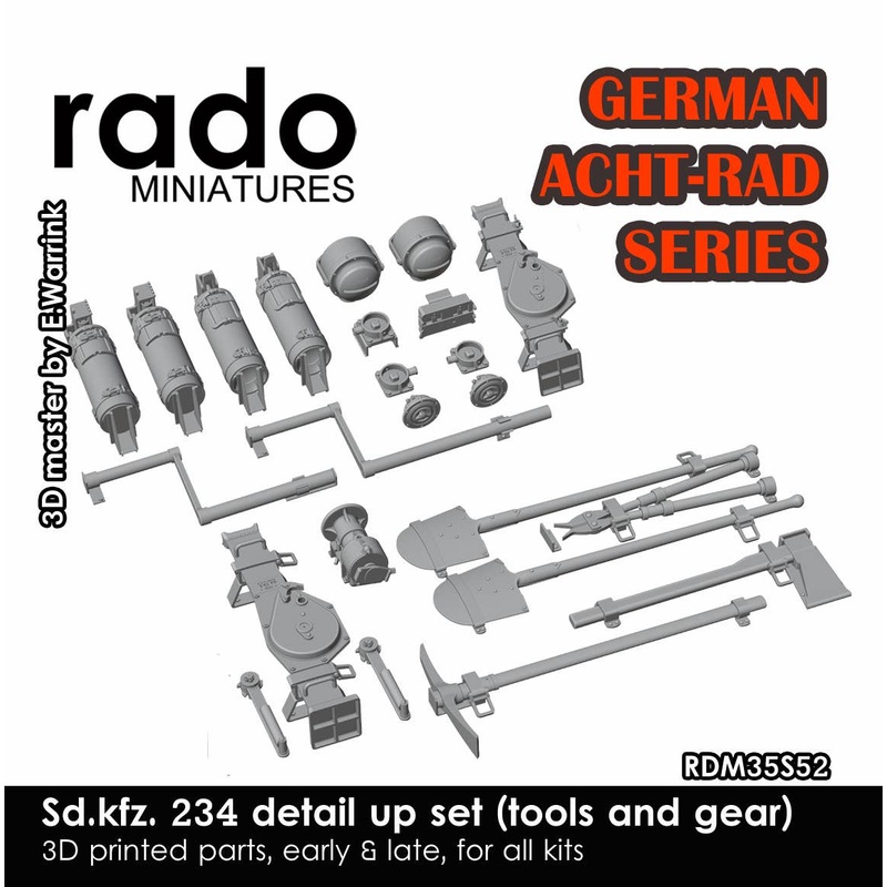 1/35 German Acht-Rad Series Sd.kfz. 234 detail up set