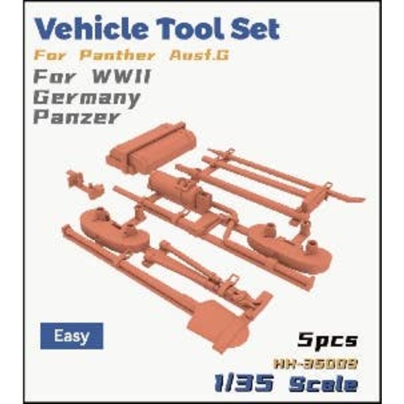 1/35 German Tank Panther G Vehicle Tool Set Easy