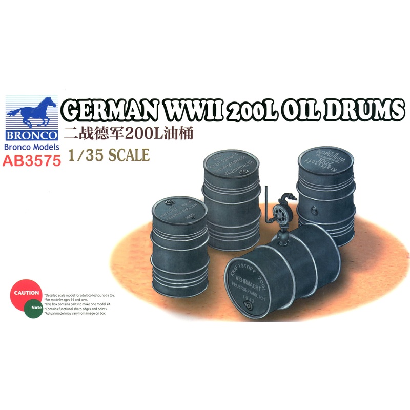 1/35 German WWII 200L Oil Drums