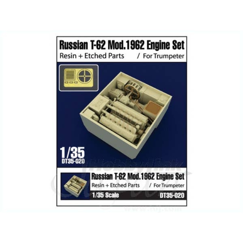 1/35 Russian T-62 Mod. 1962 Engine Set (for Trumpeter)