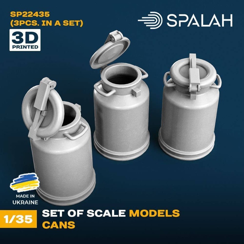 1/35 Set of scale models Cans, (3 pcs)