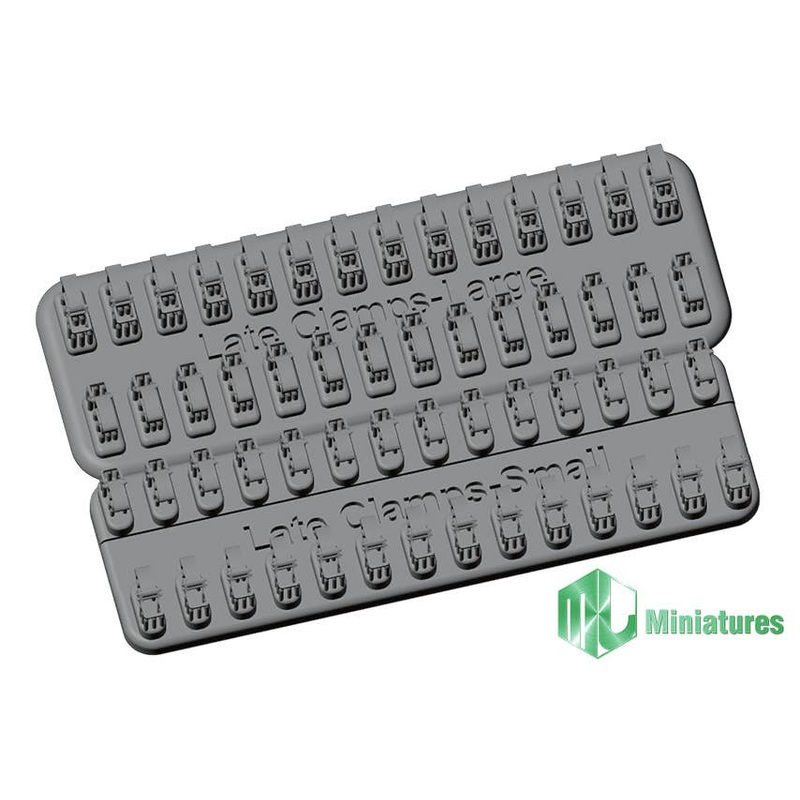 1/35 WWII German Clamp Set, Late Model, Disposable Type