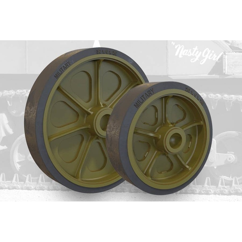 US Light Tank M3/M3A1/M5 Welded Roadwheels w/Blanked Holes Set