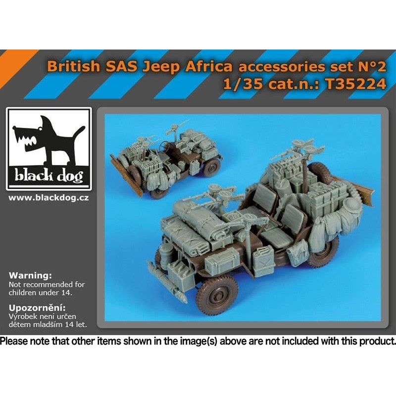 1/35 African Equipment Accessory Set for British SAS Vehicles