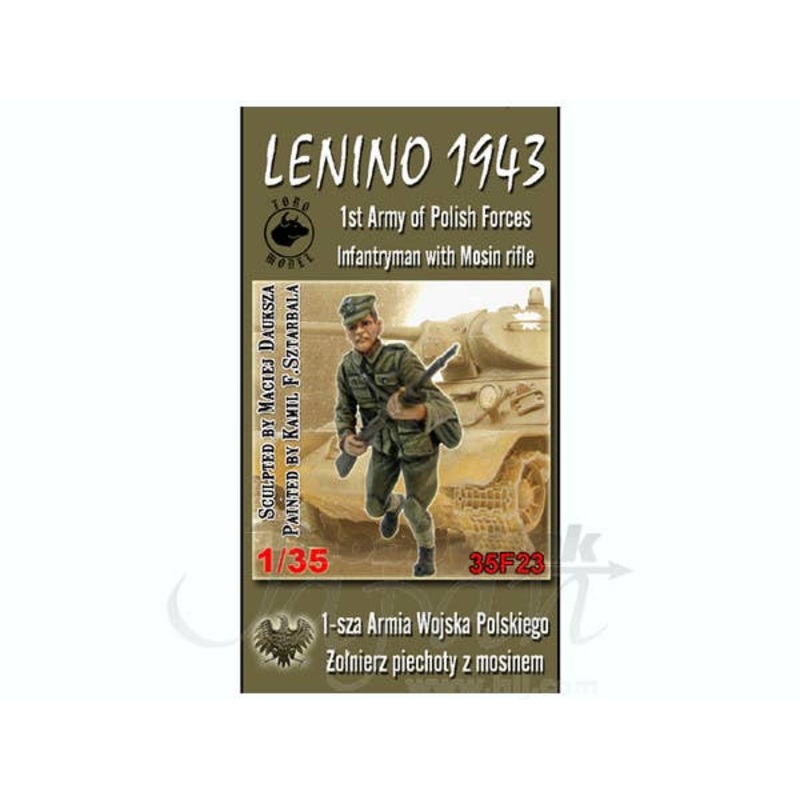 1/35 Lenino 1943 1st Army of Polish Forces Infantryman w/Mosin Rifle
