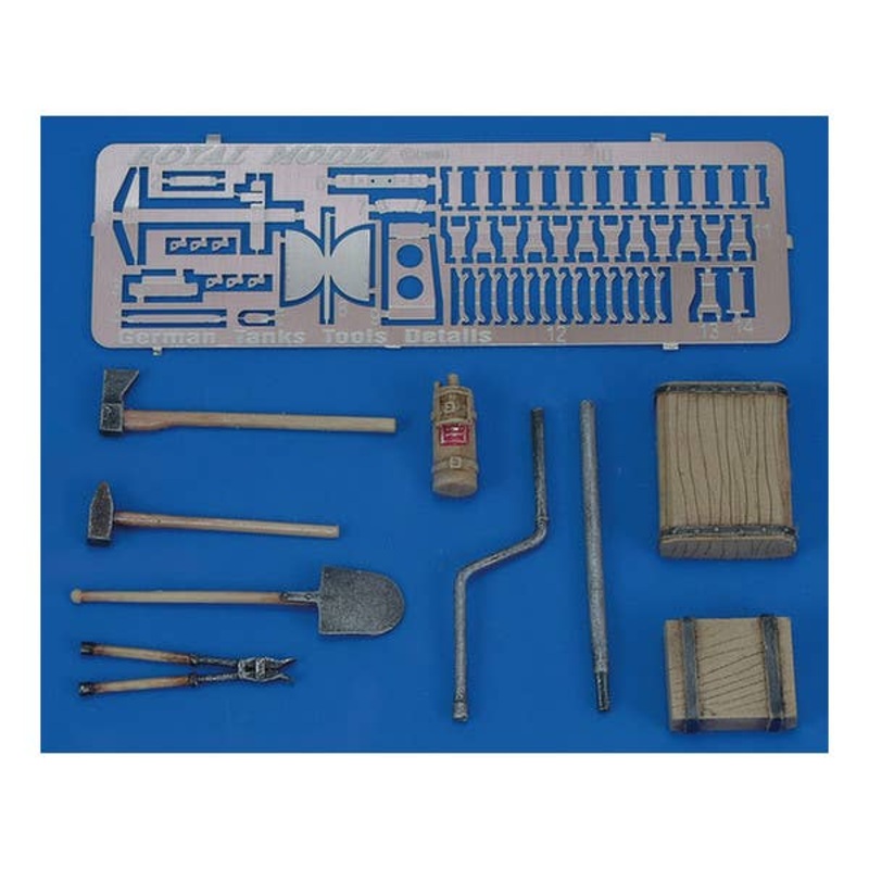 1/35 Panther/Jagdpanther Tools & Holders (WWII)