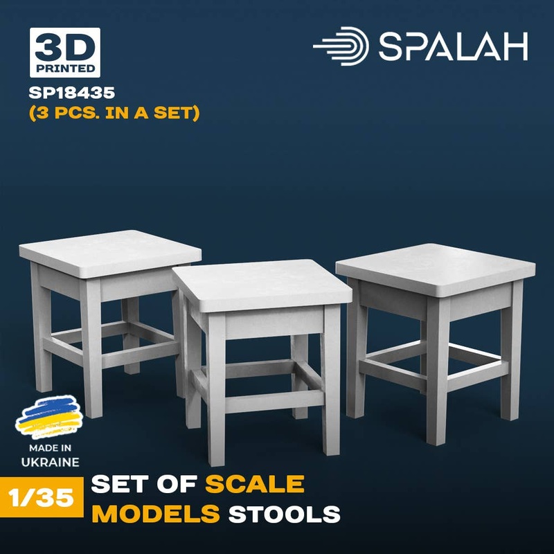 1/35 Set of scale models Stools, (3 pcs)